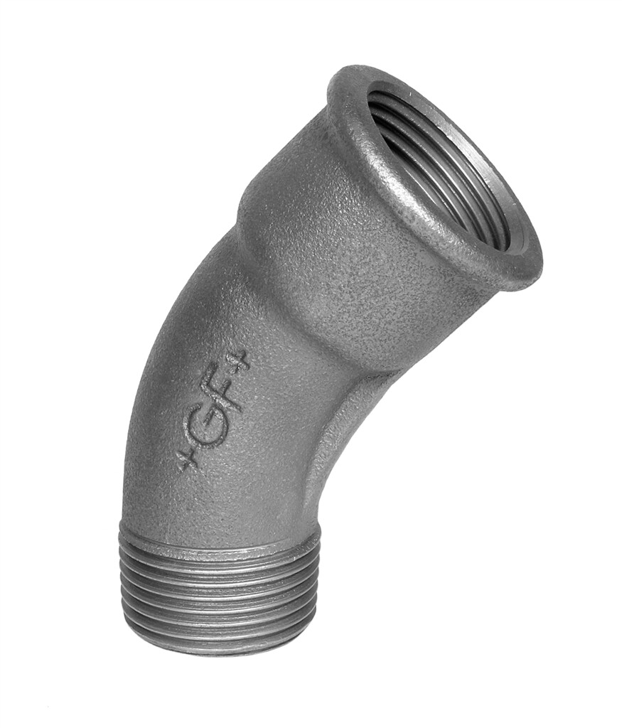 GF  40  long sweep bend 3    " zinc-plated